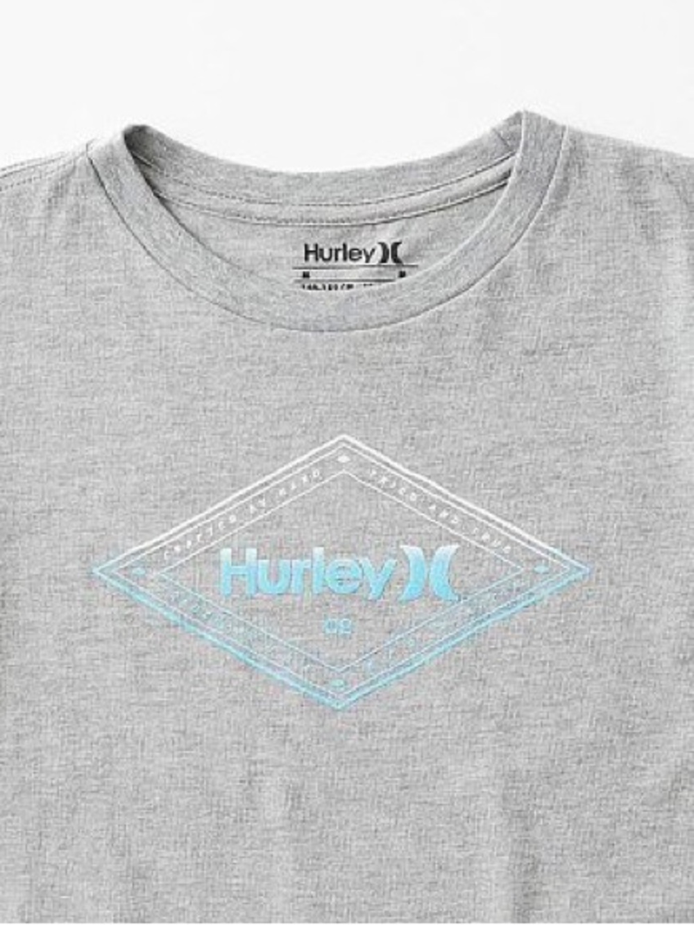 Hurley Boy's Wayward Tide T-Shirt Grey Heather Size XL NEW Buckle Exclusive - Picture 3 of 16